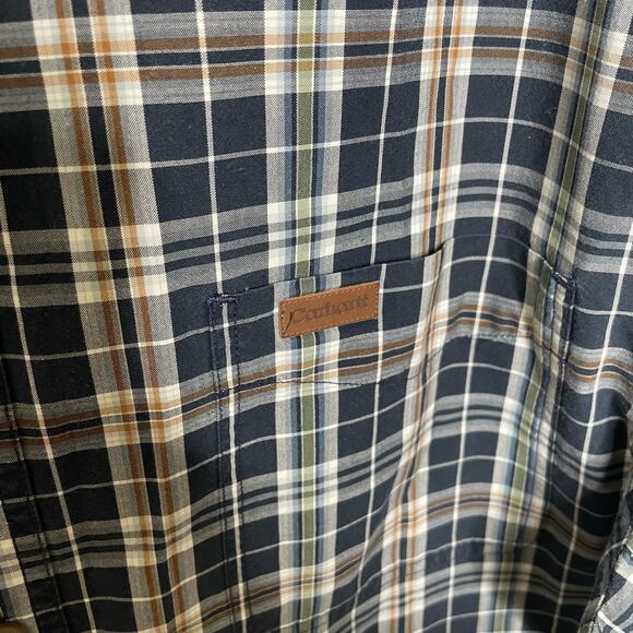 Carhart 100% Cotton Short Sleeve Button Down Shirt Size L- Tall - Picture 3 of 4